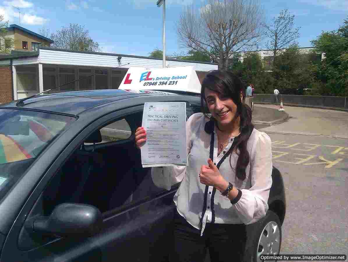 fatima from Beckenham, BR3 passed her driving test